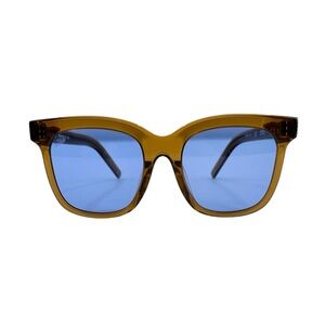 NIB NWT Akila Genesis 2.0 Brown Frame Blue Lens Sunglasses Sun Glasses